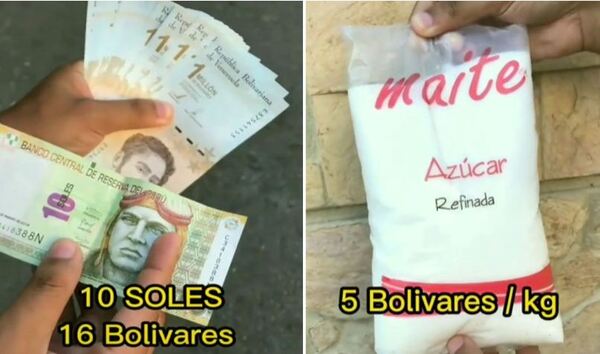 Joven muestra todos los productos que puedes comprar con 10 soles en Venezuela
