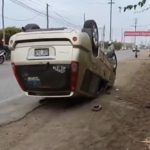 Barranca: Sujeto robó camioneta pero terminó volcando el vehículo