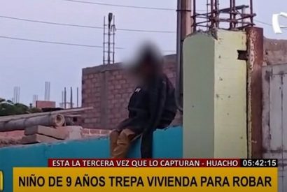 Huacho: sorprenden a menor de 9 años dentro de una vivienda intentando robar.