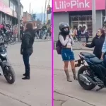Joven descubre a su novio paseando con otra mujer en la moto que ella compró