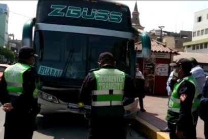 Policía de Huaral realizó pesquisa al ómnibus que atropelló anciana en Jesús del Valle