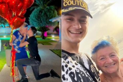 Joven desafía críticas y pide matrimonio a su novia de 76 años.