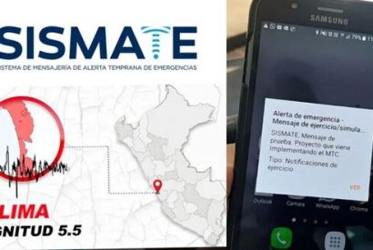 Sismate volverá a sonar este 31 de mayo en simulacro de sismo