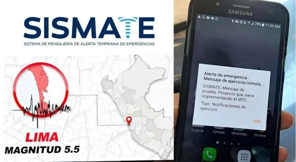 Sismate volverá a sonar este 31 de mayo en simulacro de sismo