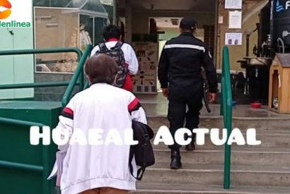 Huaral: Trasladan a escolar a la comisaría por portar arma blanca en colegio.