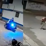 SMP hombre logra huir de sicarios que lo perseguían en moto