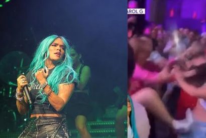 Fans de agarraron a golpes en el concierto de Karol G en México.