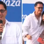 Hincha le roba un beso a Gianluca Lapadula en presentación de libro.