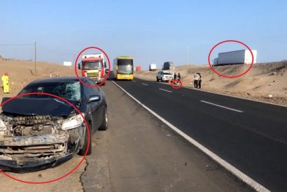 #CHANCAY | Hombre muere atropellado cuando cruzaba la vía en la panamericana norte.