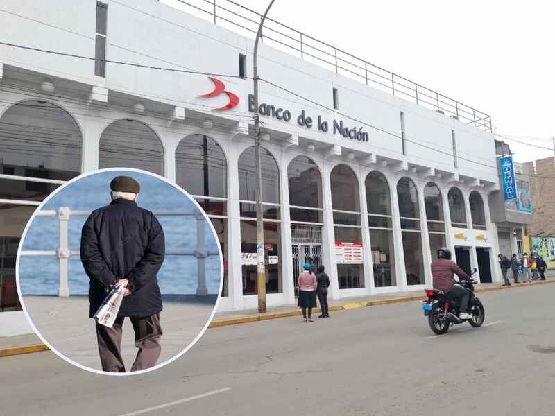 Anciano denunció que personal del banco de la Nación no le permitió usar el baño.