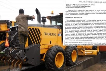 Huaralino solicita a OCI de la MPH realizar acciones de control sobre subasta de maquinarias