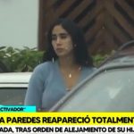 Melissa Paredes reaparece demacrada tras ser prohibida de acercarse a su hija