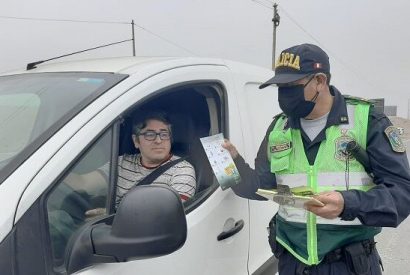 Policía de Carreteras en coordinación con Norvial continúa con operativos para control de velocidad en zonas de neblina