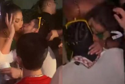 Filtran videos de Bad Bunny besándose apasionadamente con una fanática