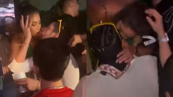 Filtran videos de Bad Bunny besándose apasionadamente con una fanática