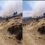 Comuneros piden avionetas a SERFOR para poder apagar incendio forestal en Sumbilca.