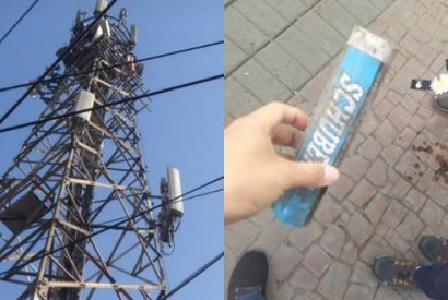 Huaral mujer sufrió lesión en la cabeza tras caerle tubo desde una antena que sería de Movistar