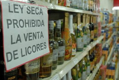 Venta de licor durante ley seca se sanciona hasta con seis meses de prisión