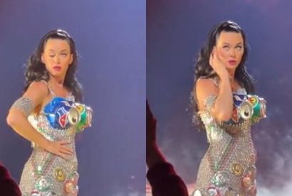 Katy Perry pierde el control de su párpado en pleno concierto