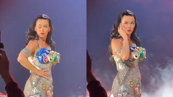 Katy Perry pierde el control de su párpado en pleno concierto