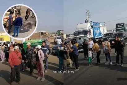 Pobladores de Jesús del Valle protestan tras terrible accidente que dejó un muerto y heridos.