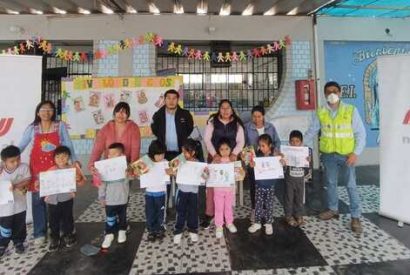 Norvial Escolares de Ancón recibieron charla sobre seguridad vial y cuidado del medio ambiente.